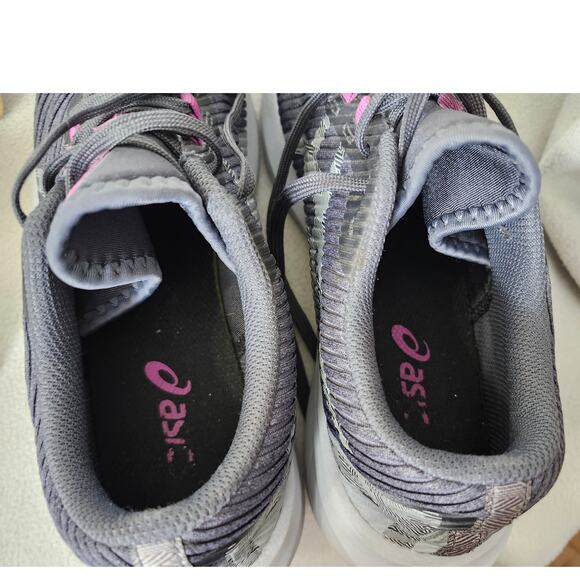 Asics Shoes Womens Size 8 Gray Pink Trail Running Adventure Sneakers - Picture 7 of 8